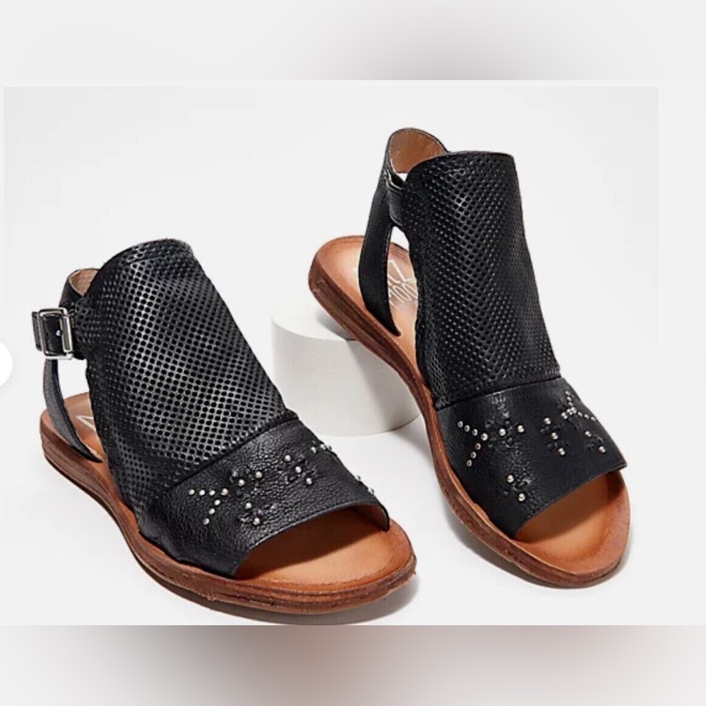 Miz Mooz Leather Ankle Strap Sandals